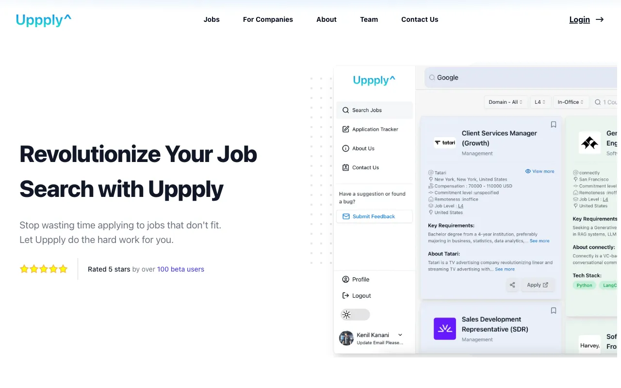 Uppply — pricing page