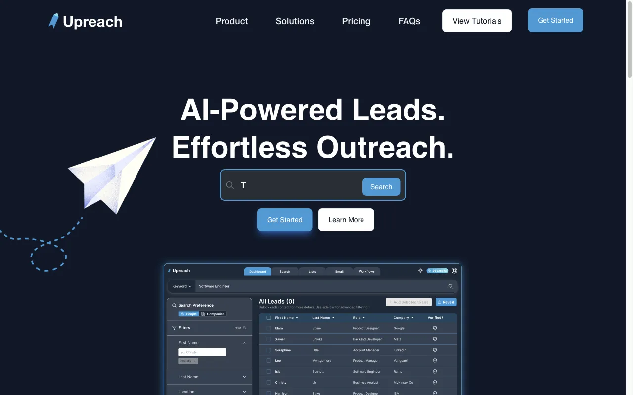 Upreach — preview screenshot