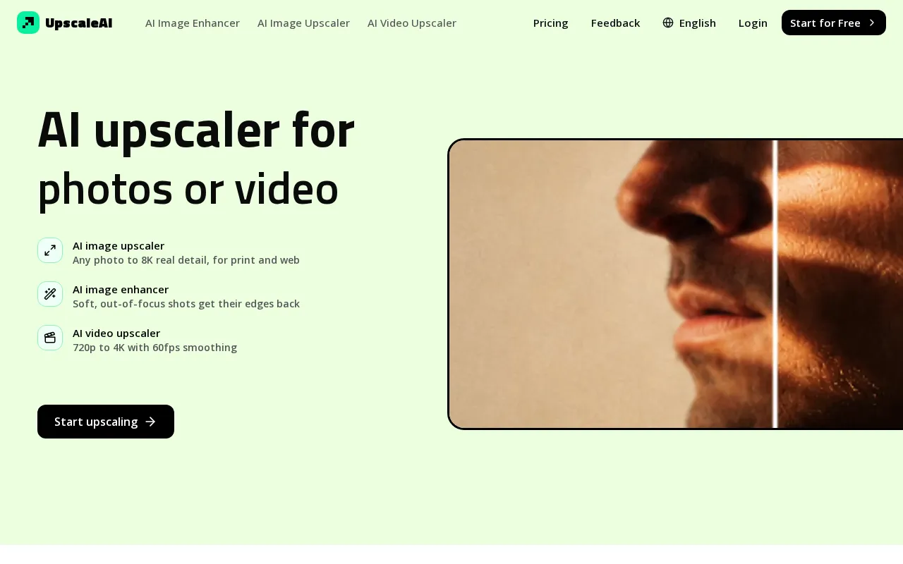 UpscaleAI — preview screenshot