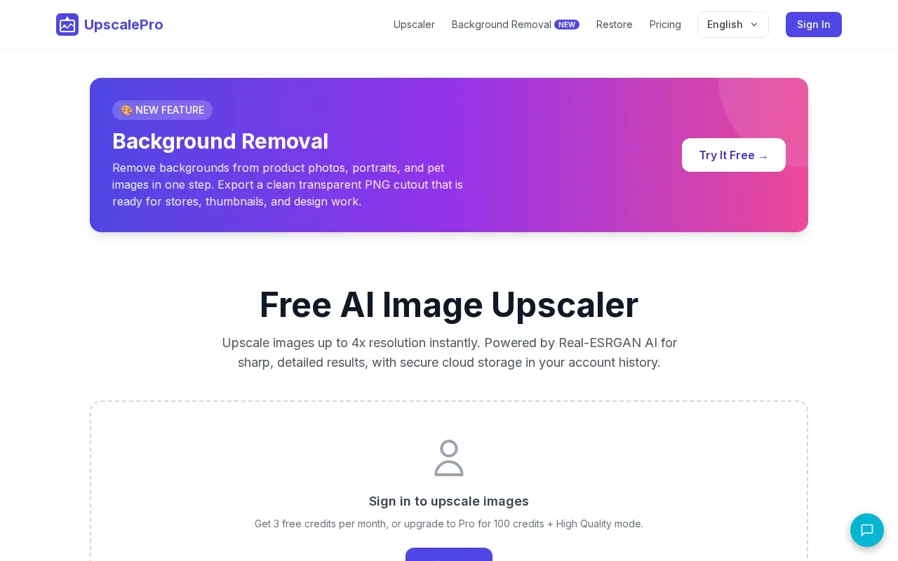 UpscalePro — preview screenshot