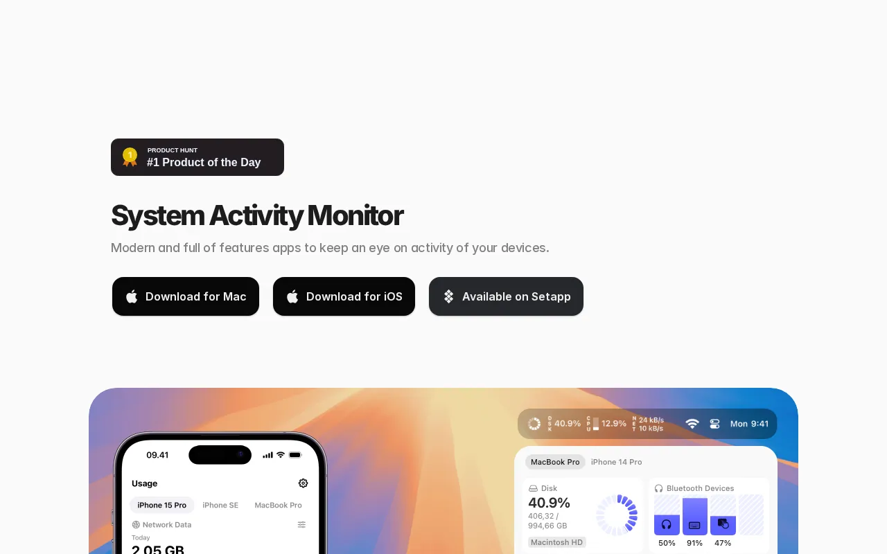 Usage for Mac — preview screenshot