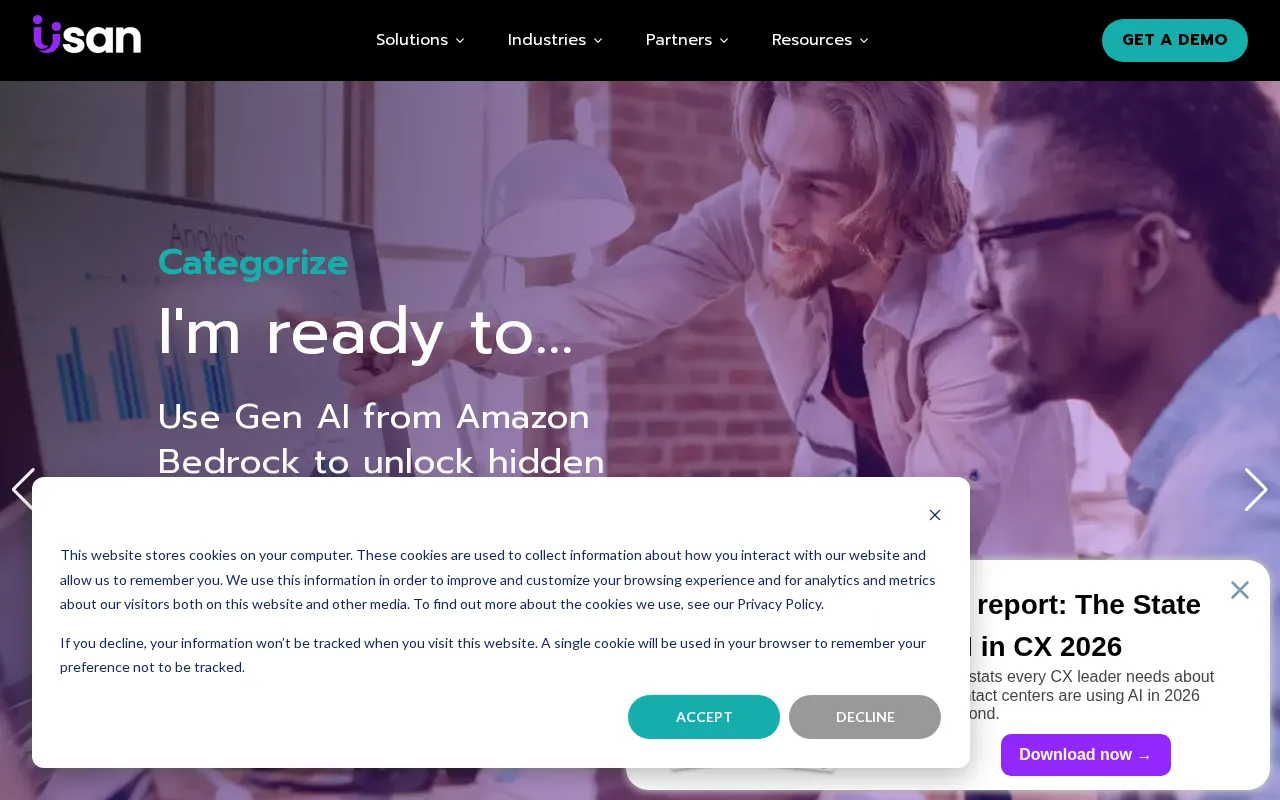 USAN Contact Suite for Amazon Connect — preview screenshot
