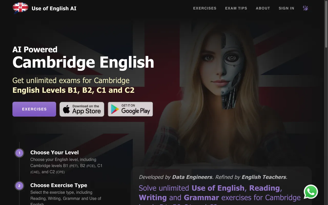 Use of English AI — preview screenshot