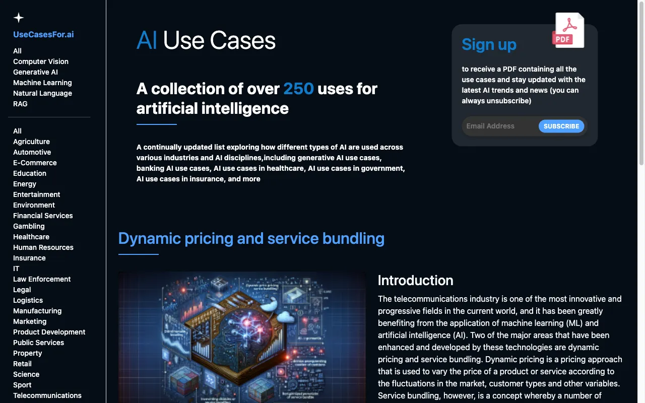 UseCasesFor.ai — pricing page