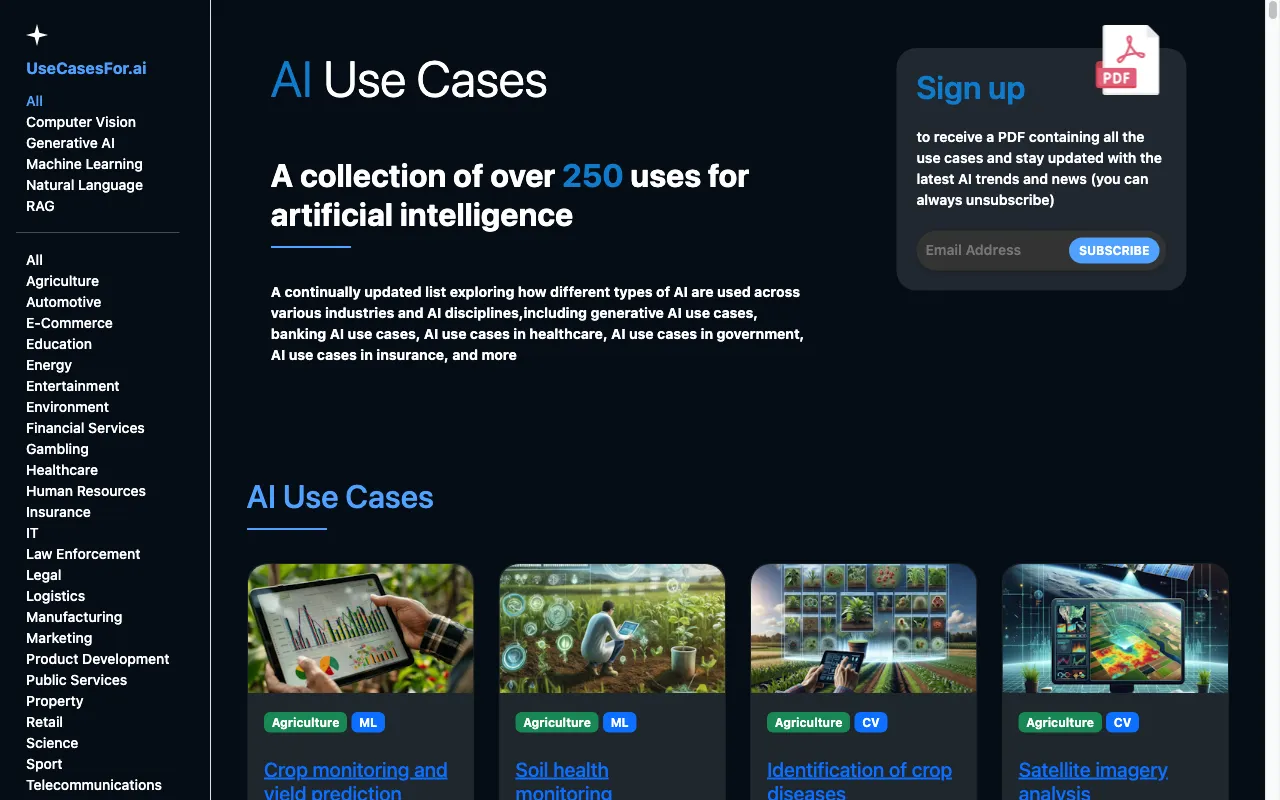 UseCasesFor.ai — preview screenshot