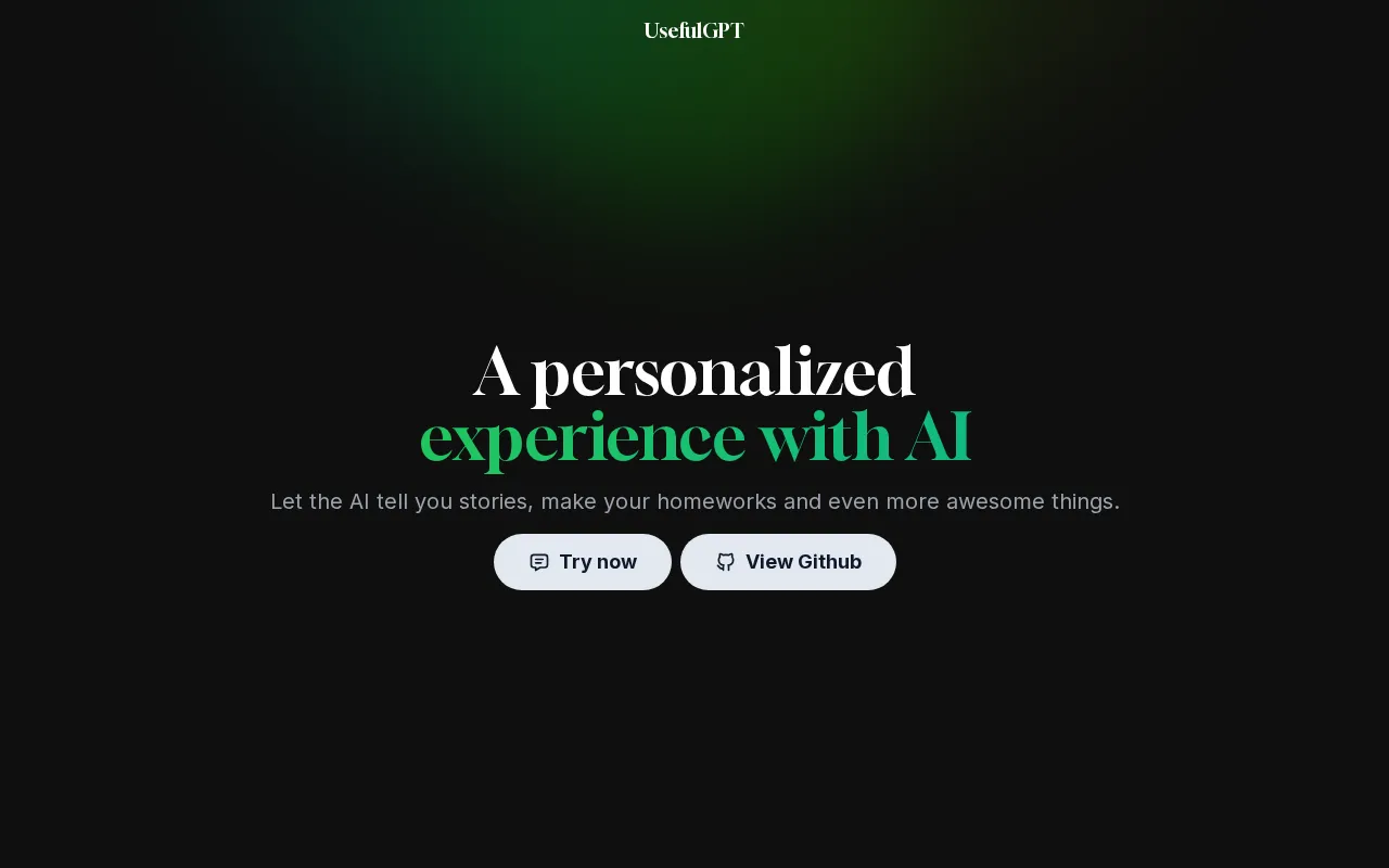 UsefulGPT — preview screenshot