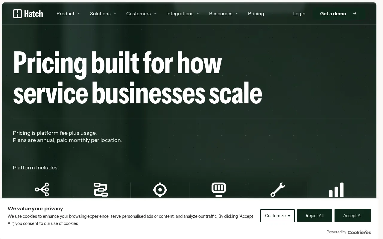 Usehatchapp — pricing page
