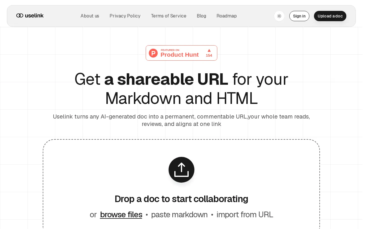 Uselink — preview screenshot