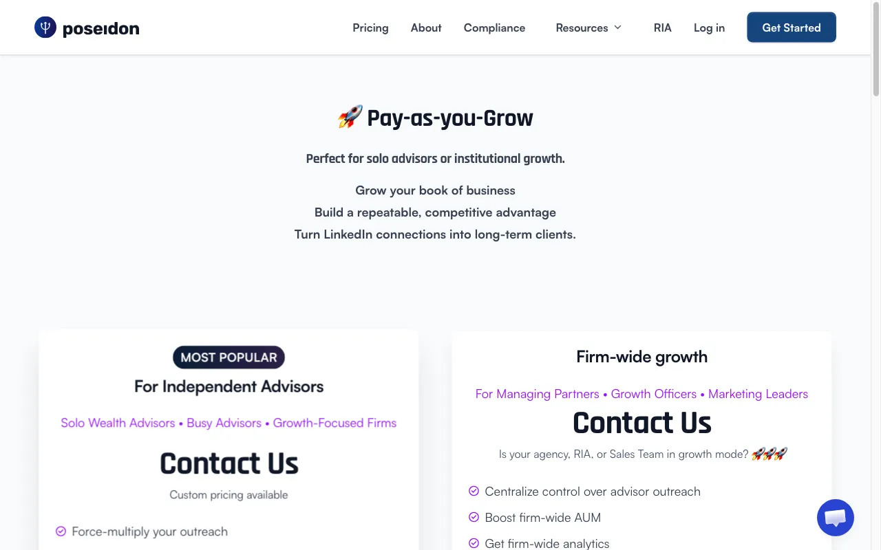 useposeidon.com — pricing page