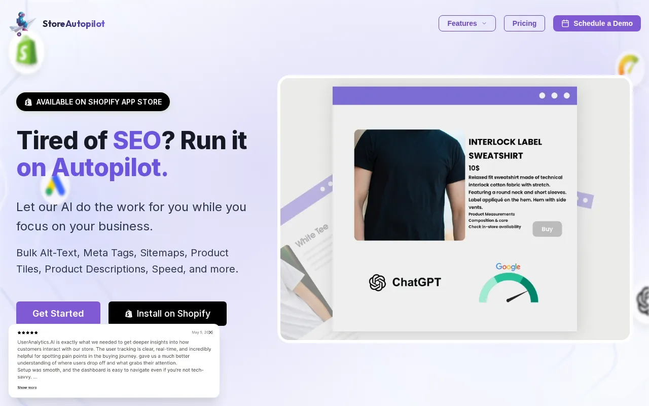 StoreAutopilot — pricing page