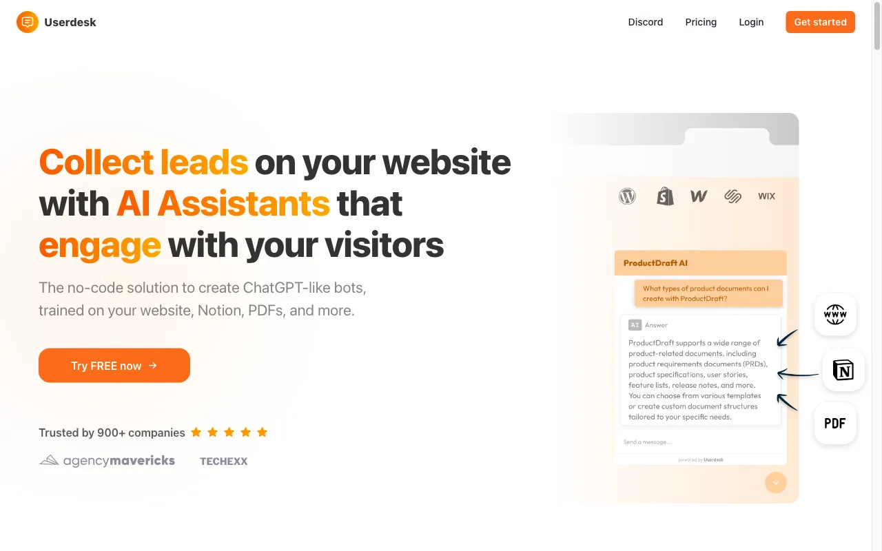 Userdesk — preview screenshot