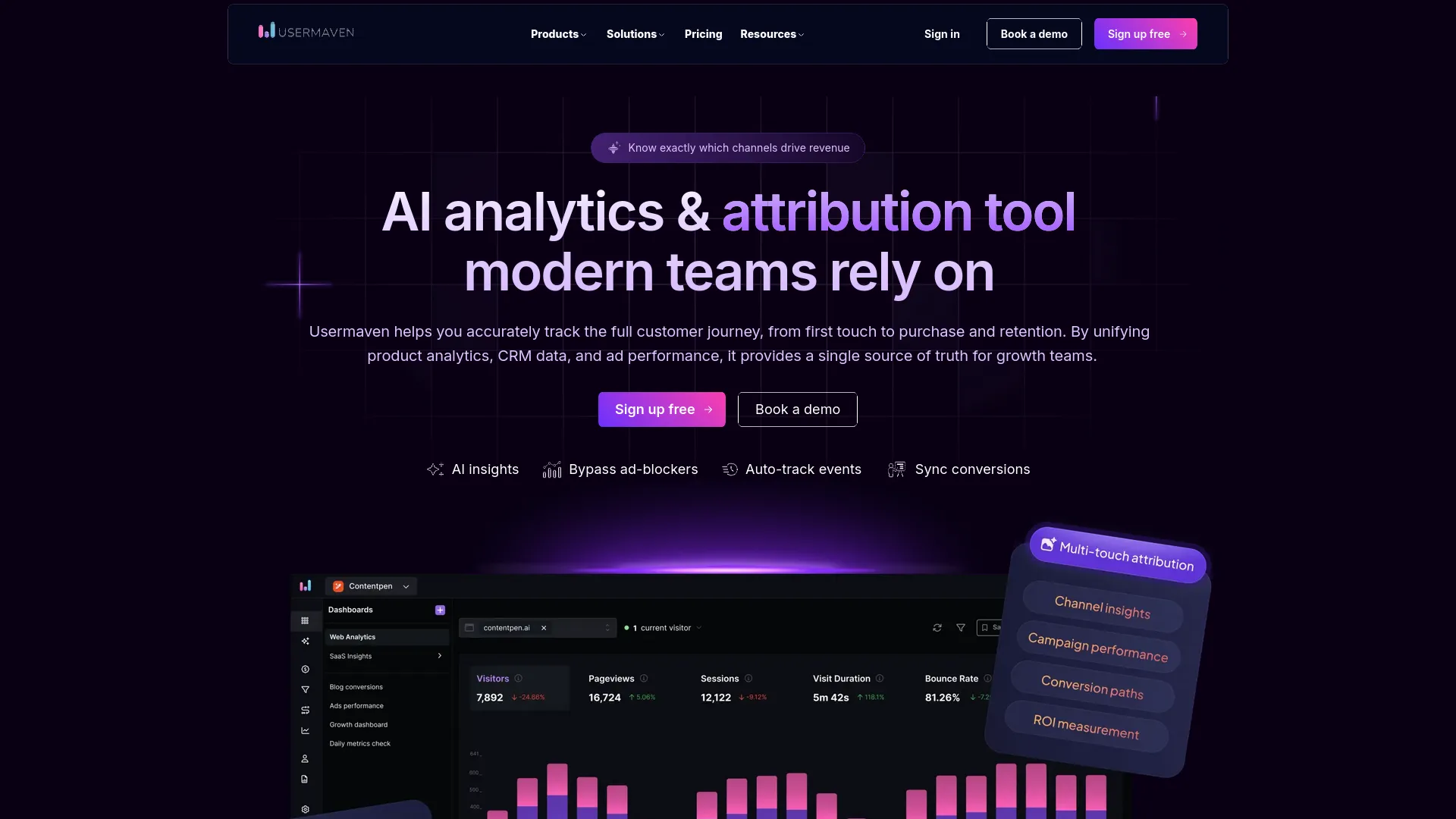 Usermaven — preview screenshot