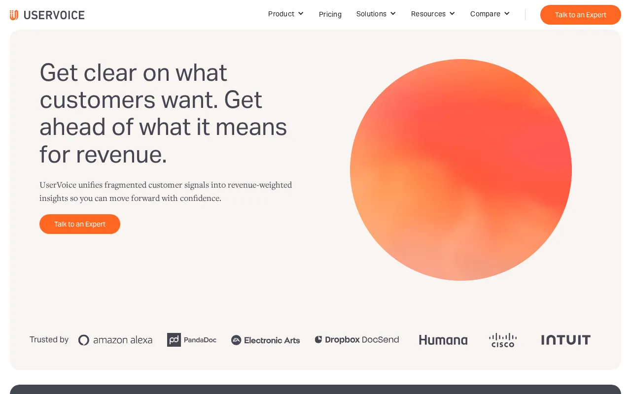 Uservoice — preview screenshot