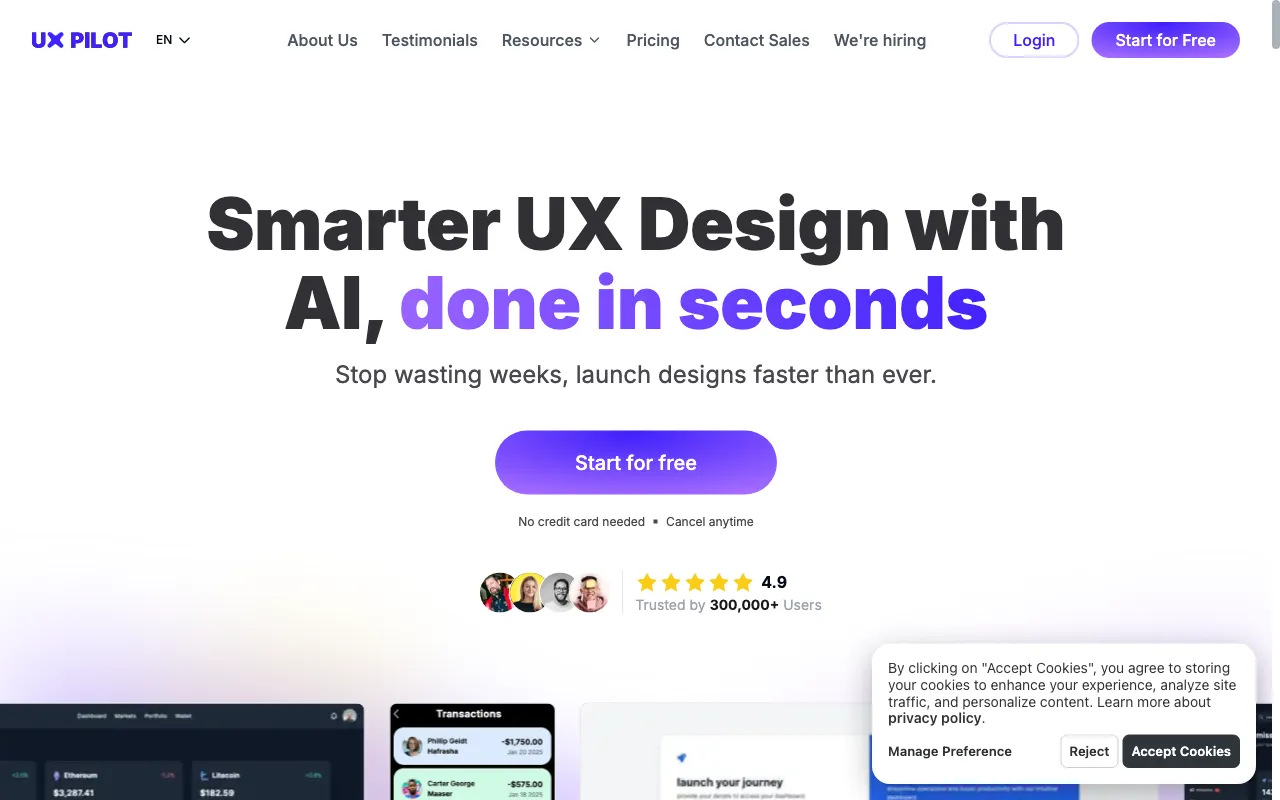 UX Pilot — preview screenshot