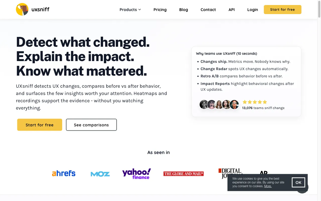 uxsniff.com — preview screenshot