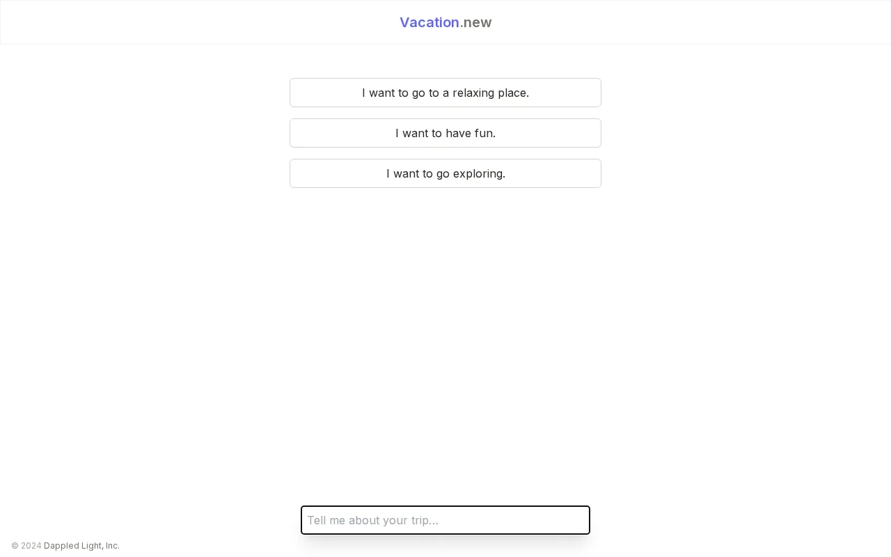 Vacation.new — preview screenshot