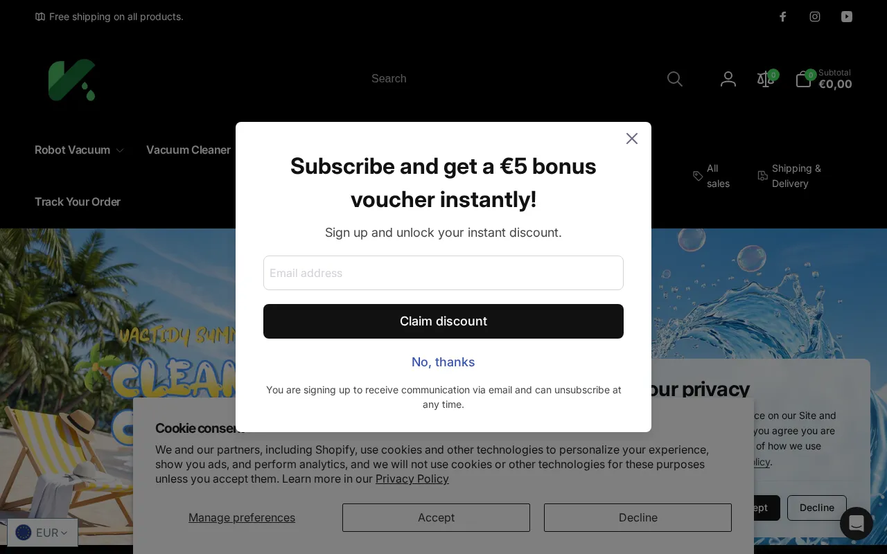 Vactidy — preview screenshot