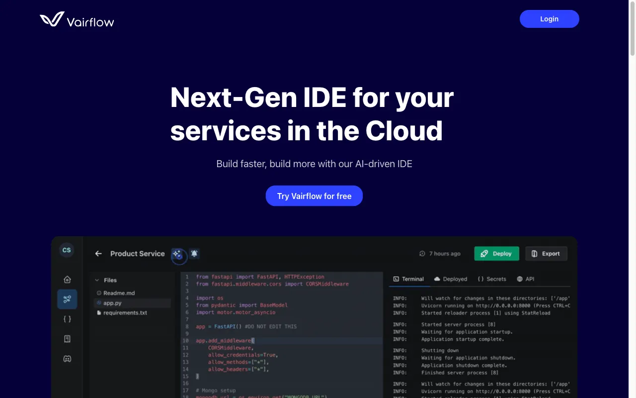 Vairflow — preview screenshot