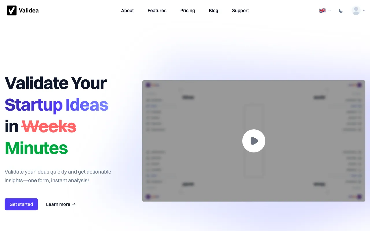 Validea — preview screenshot
