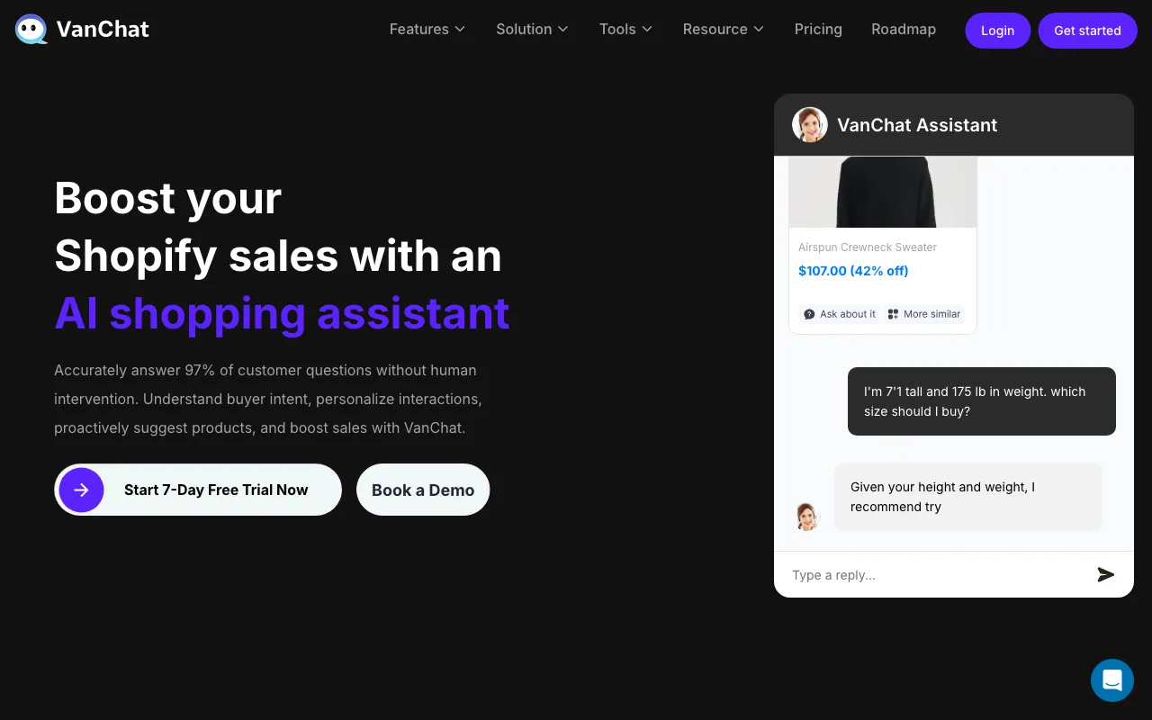 Vanchat — preview screenshot