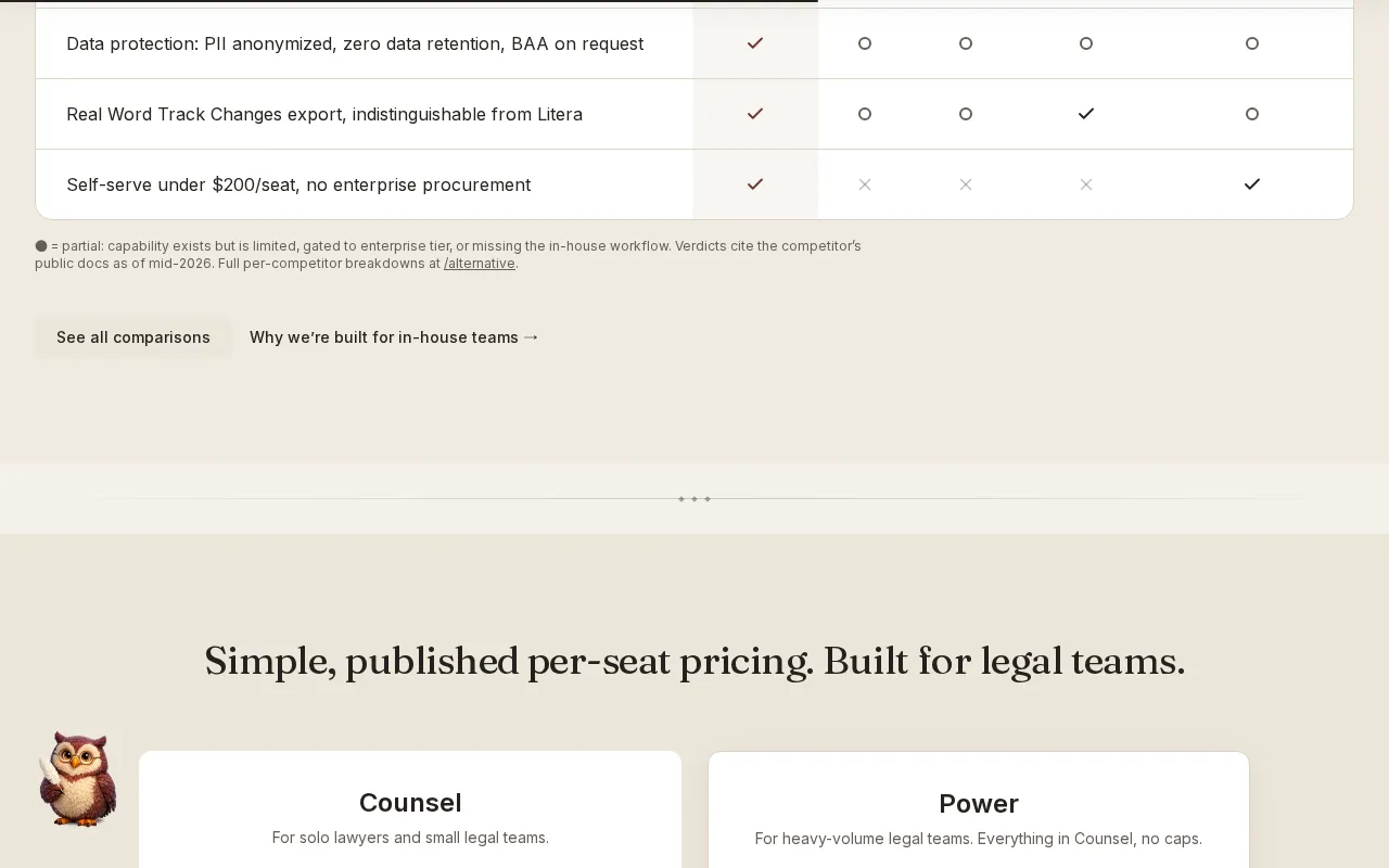 Vaquill AI — pricing page