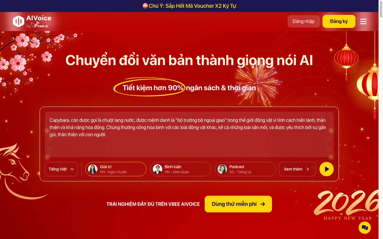 Vbee AI Voice — preview screenshot
