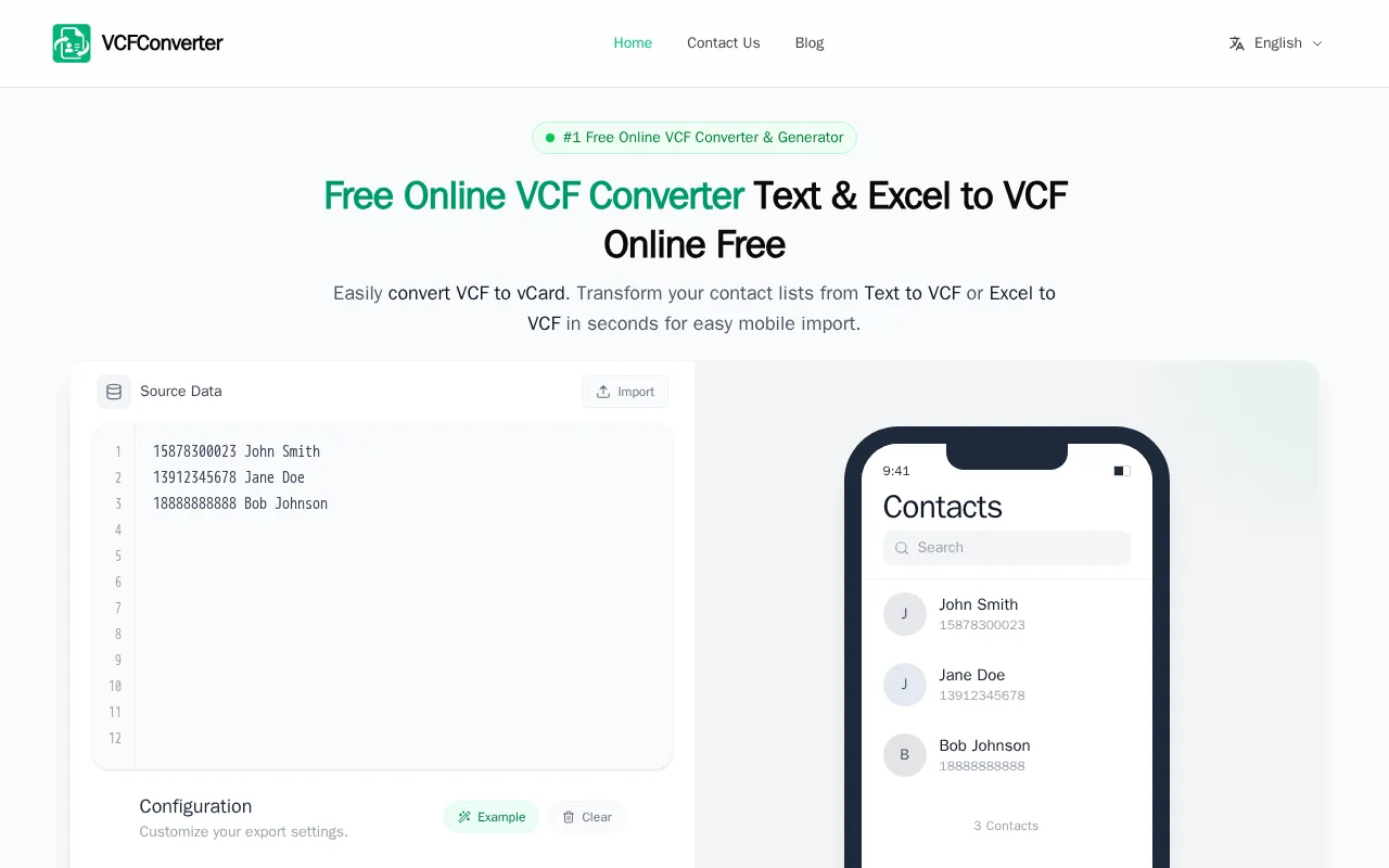 VCFConverter — preview screenshot
