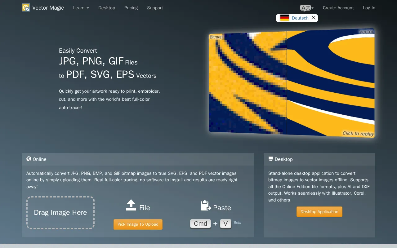 Vector Magic — preview screenshot