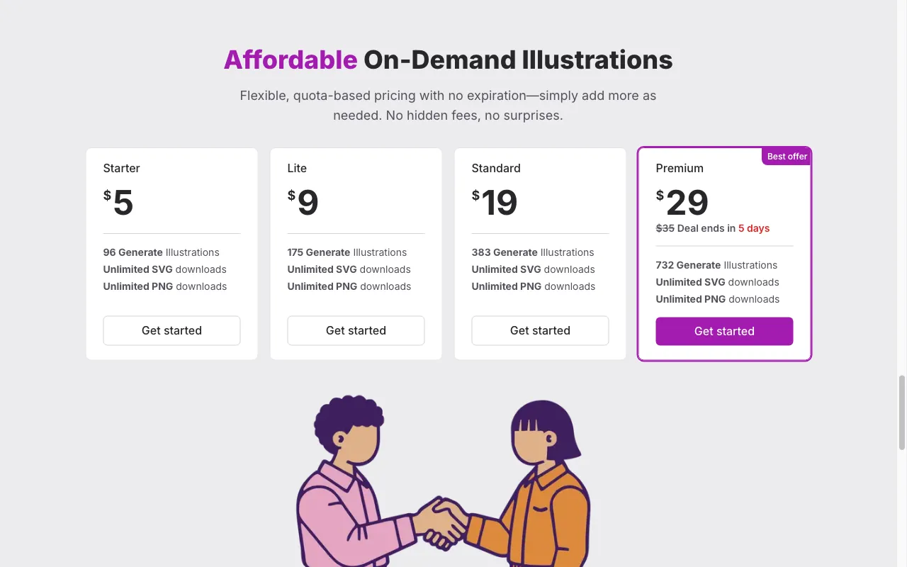 VectorUbi — pricing page
