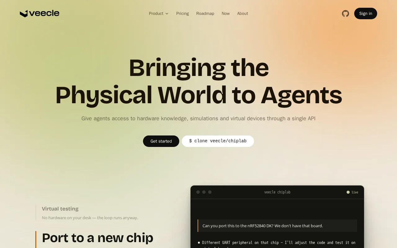 Veecle — preview screenshot