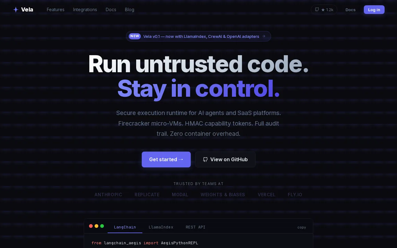 VELA — preview screenshot