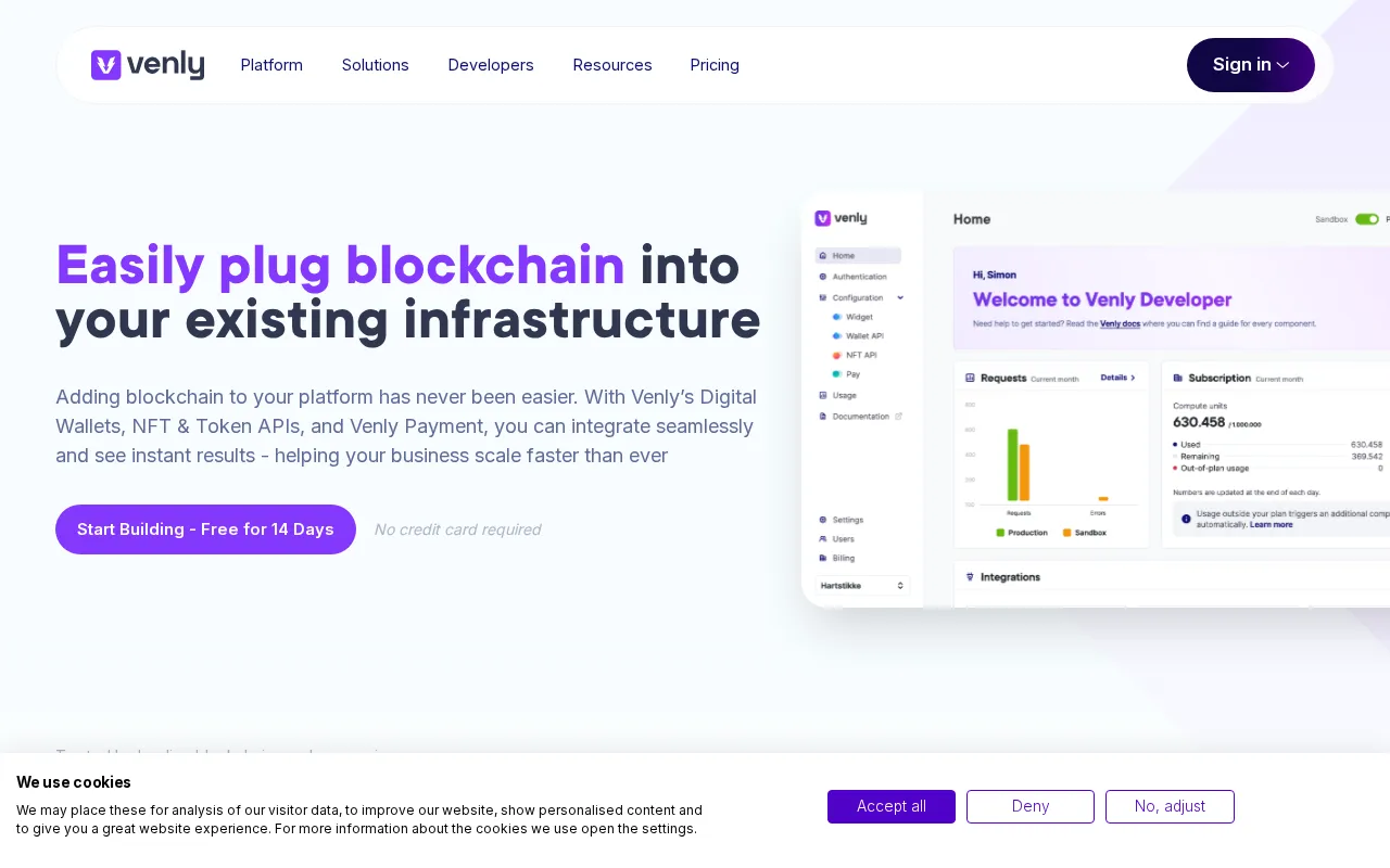 Venly — preview screenshot