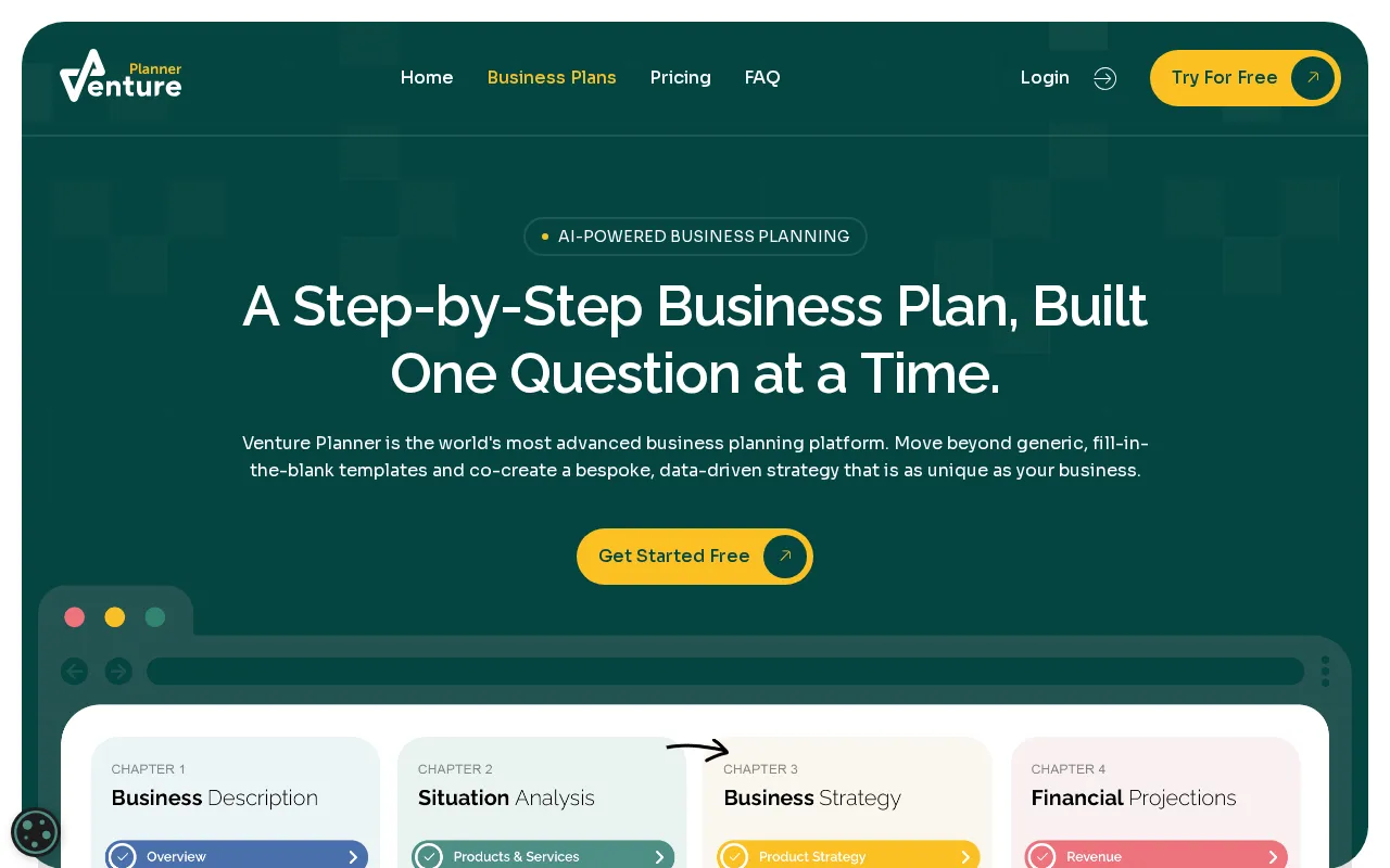 Venture Planner — pricing page