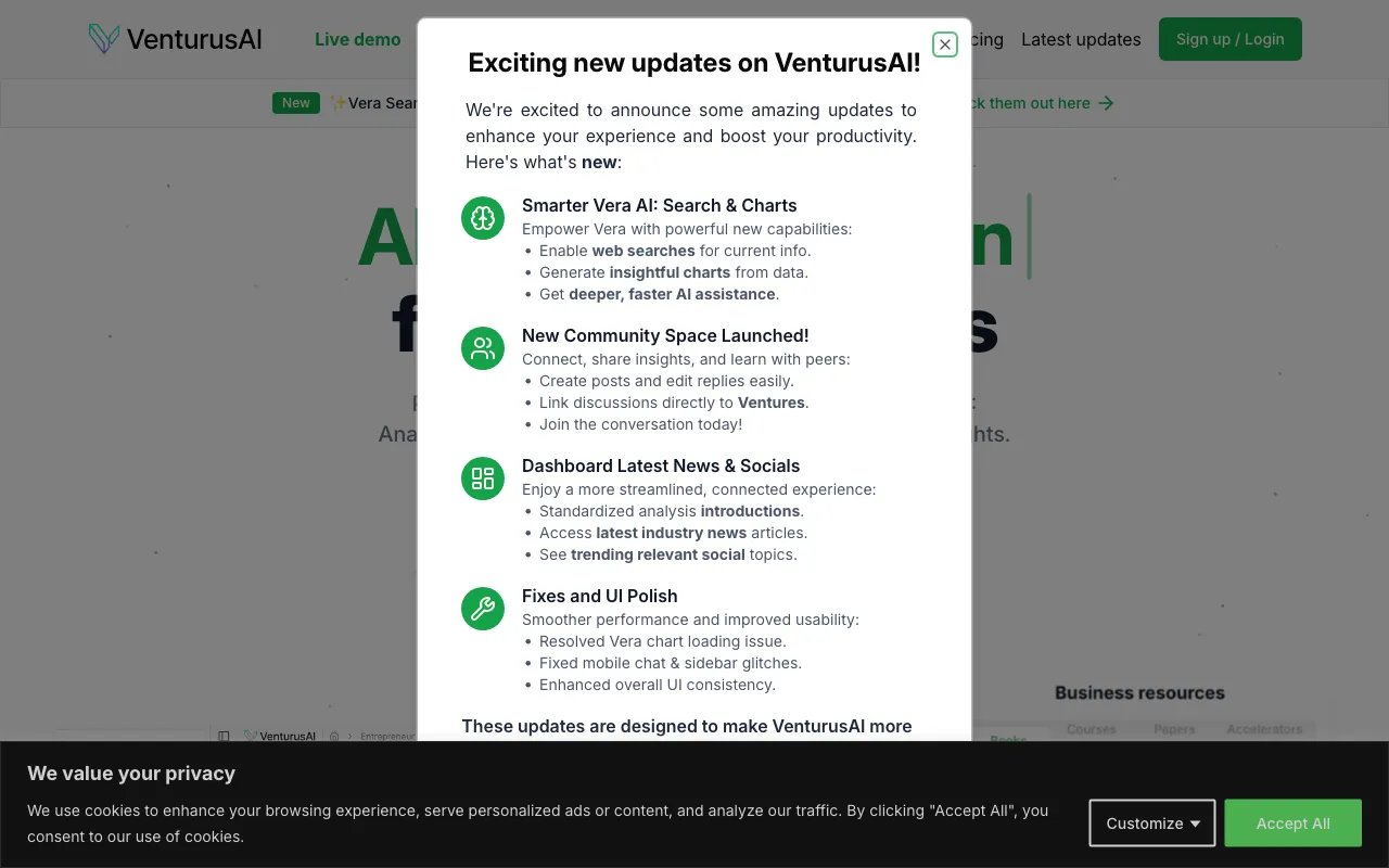 VenturusAI — preview screenshot