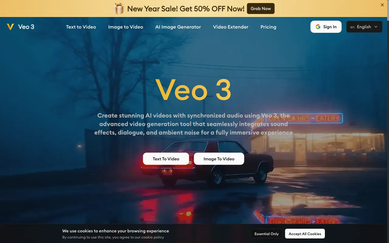 veo3-ai.io — preview screenshot