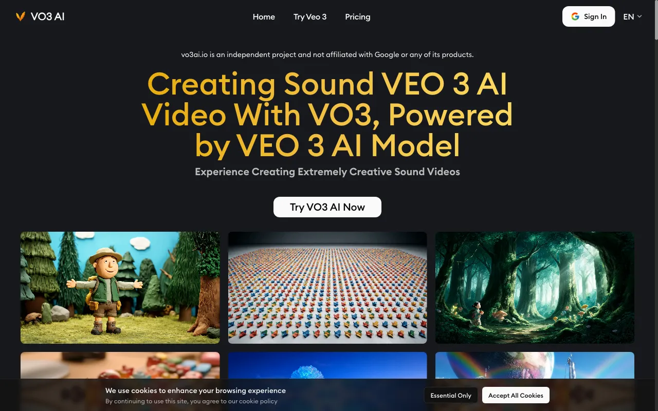 VO3 AI — preview screenshot