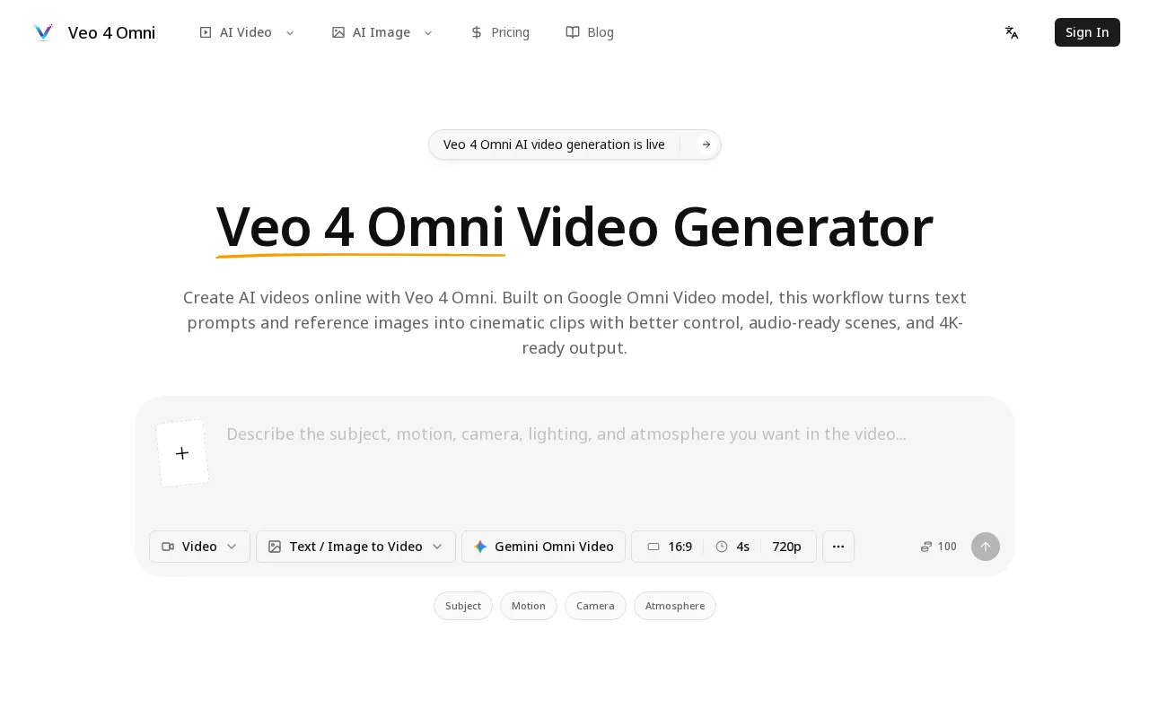 Veo 4 — preview screenshot