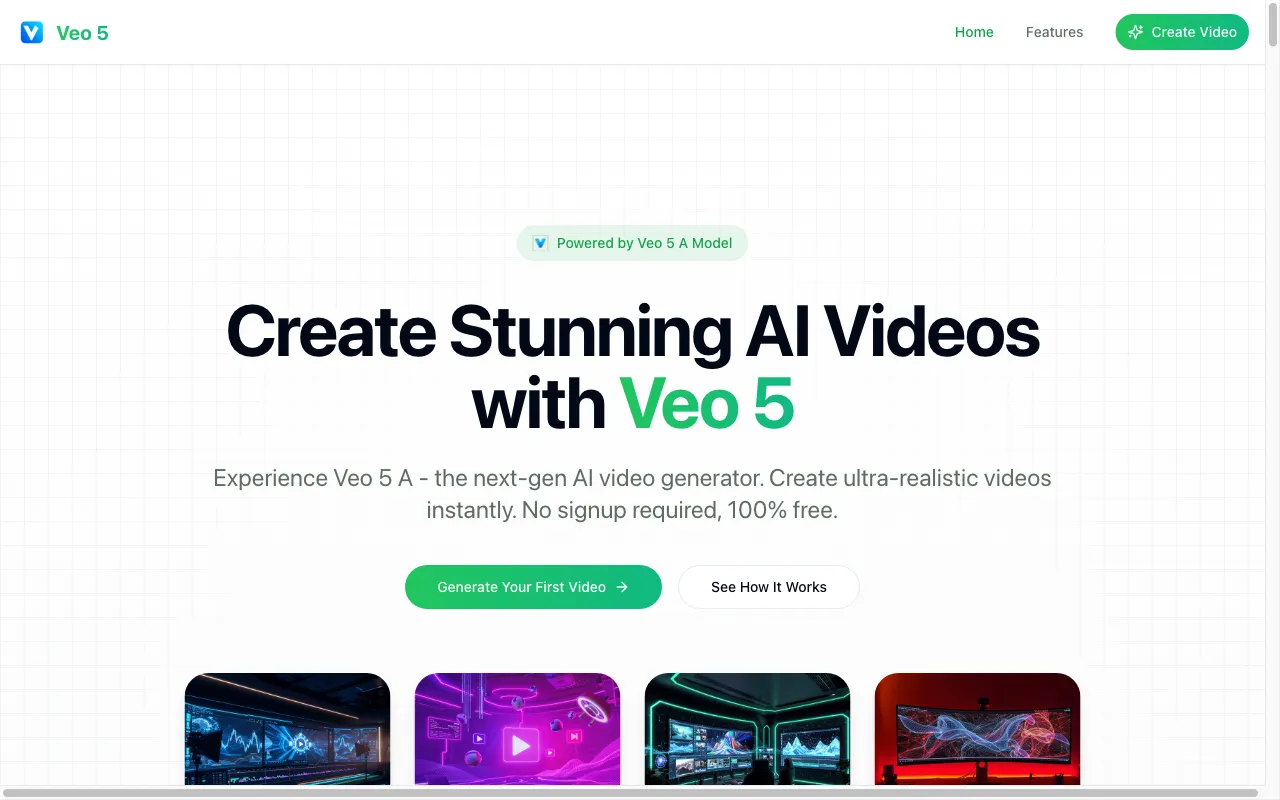 Veo 5 AI — preview screenshot