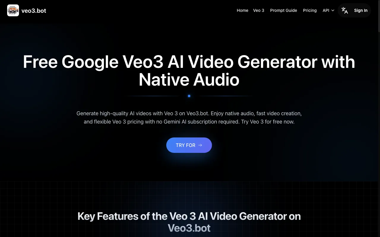Veo3.bot — preview screenshot