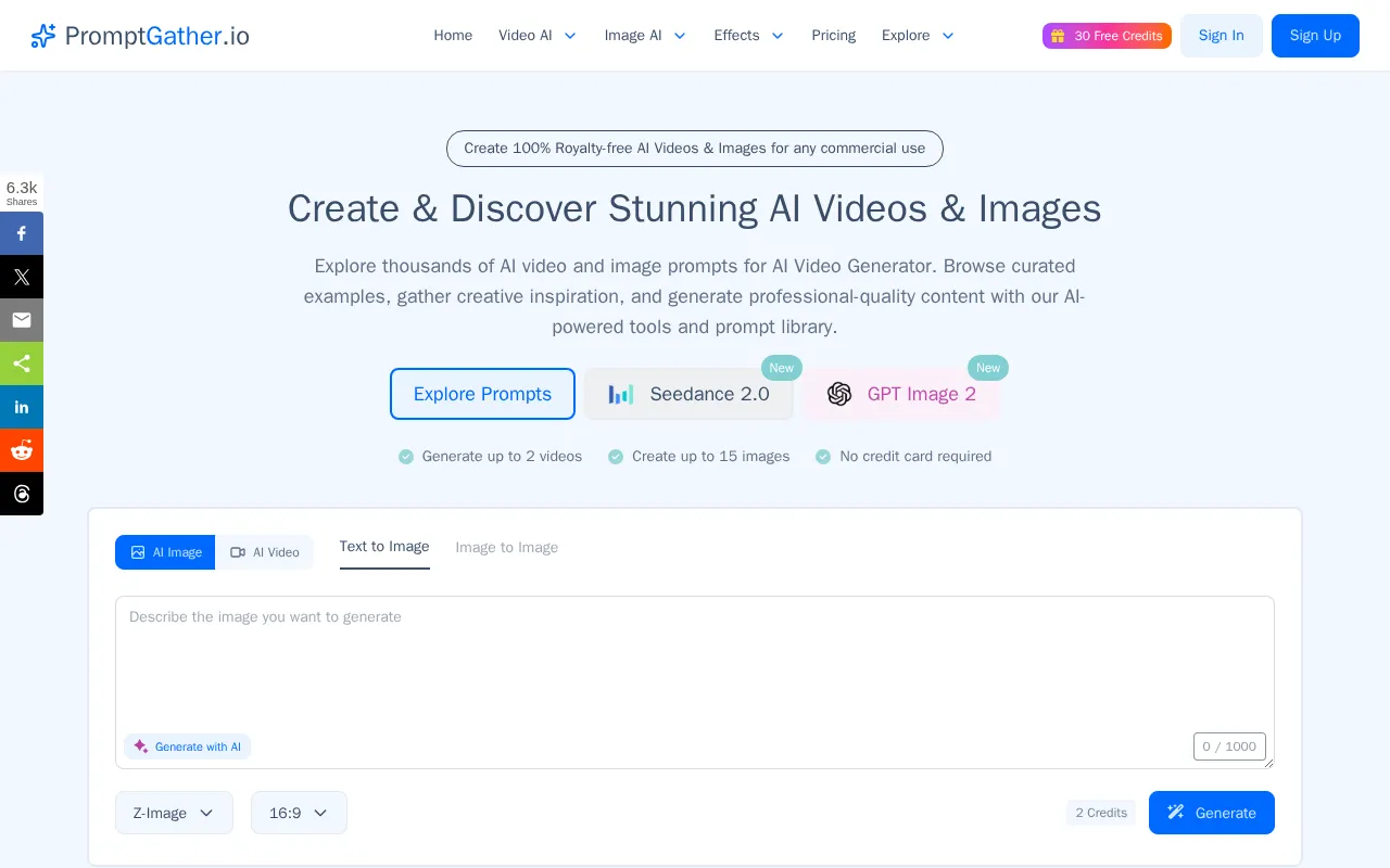 PromptGather — preview screenshot