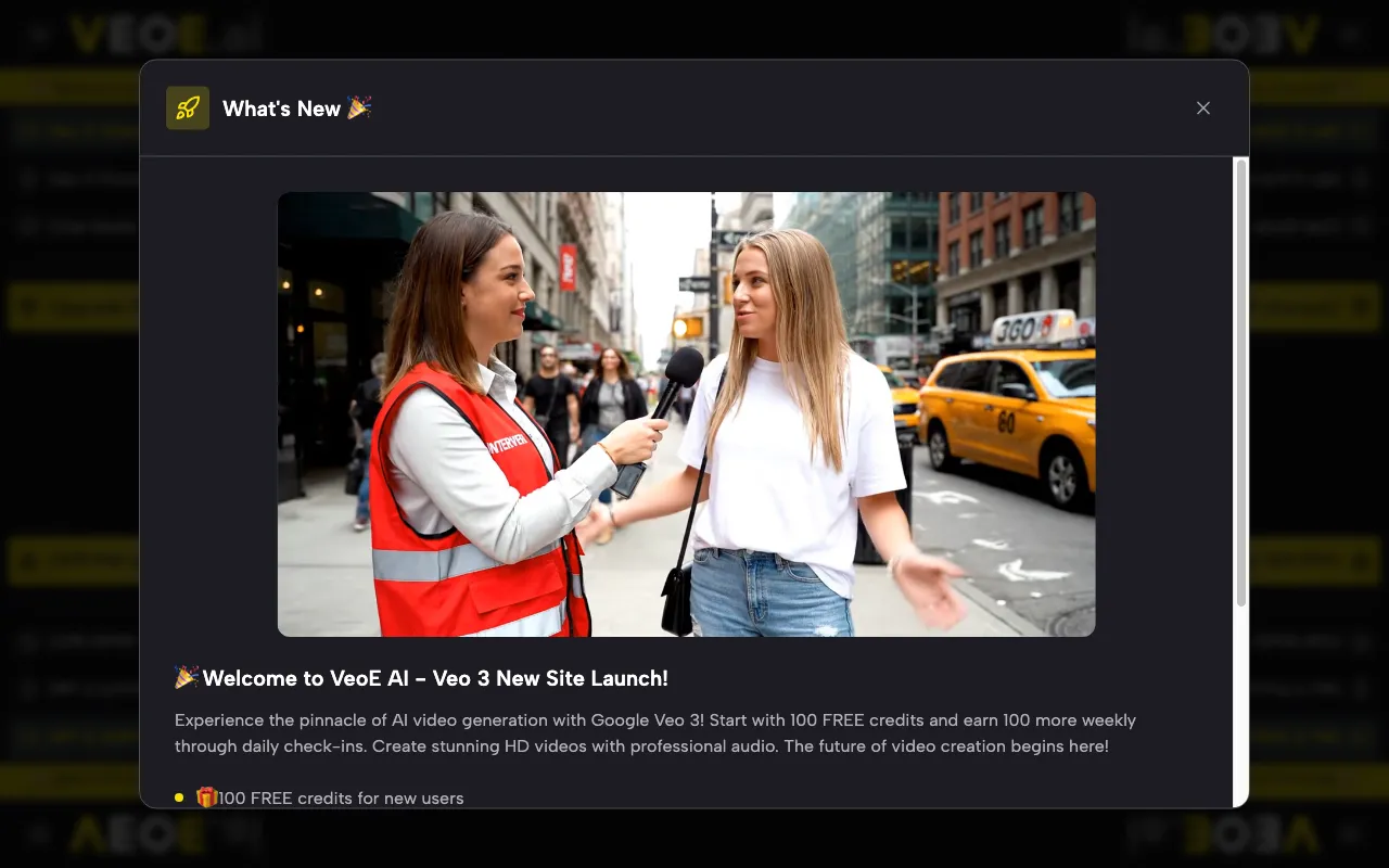 VeoE AI Video Agent — preview screenshot