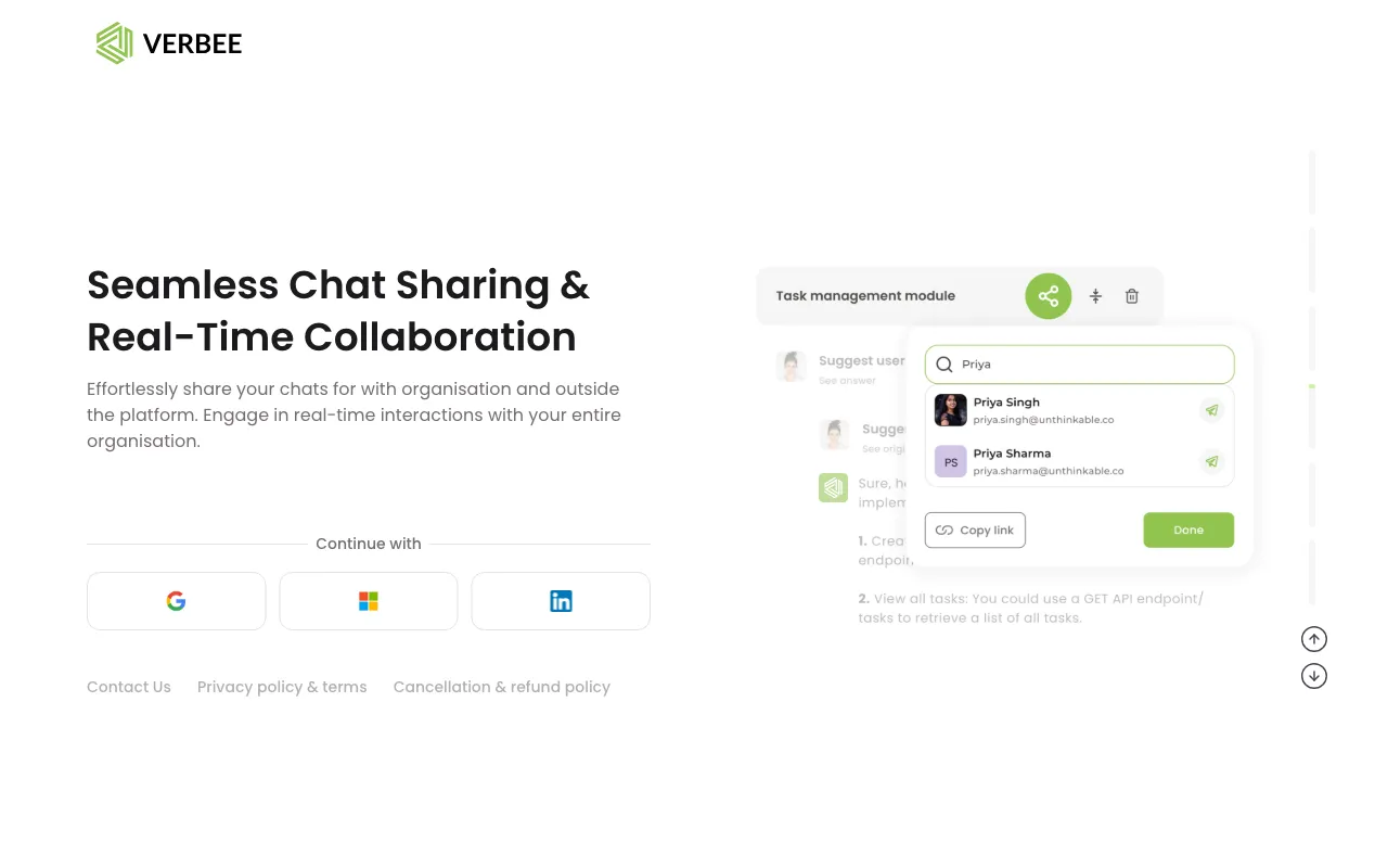 Verbee — preview screenshot