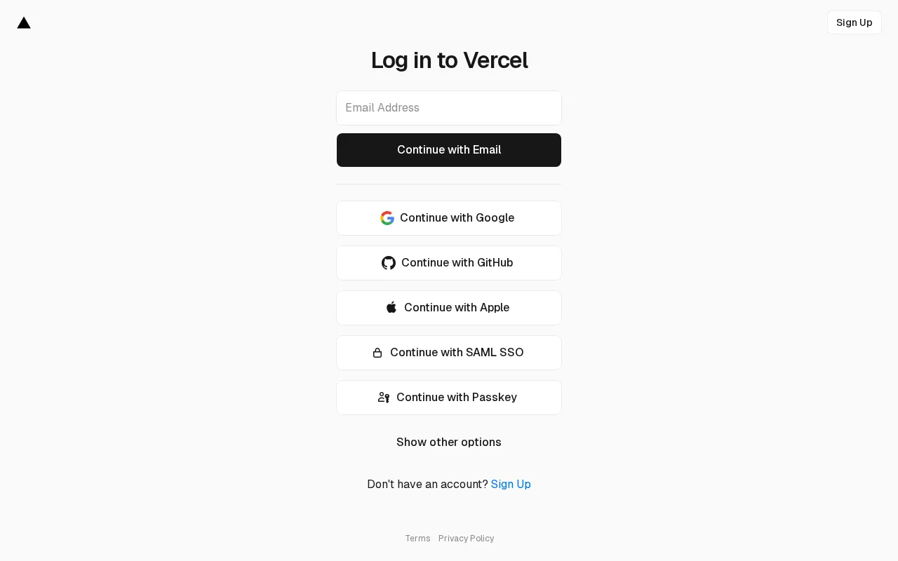 Vercel — pricing page