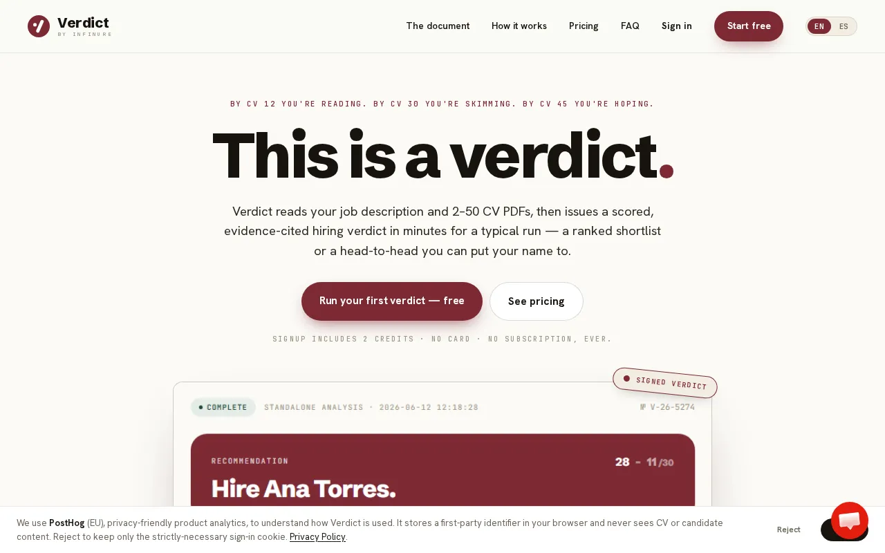 Verdict — preview screenshot