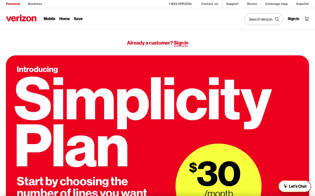 Verizonwireless — pricing page