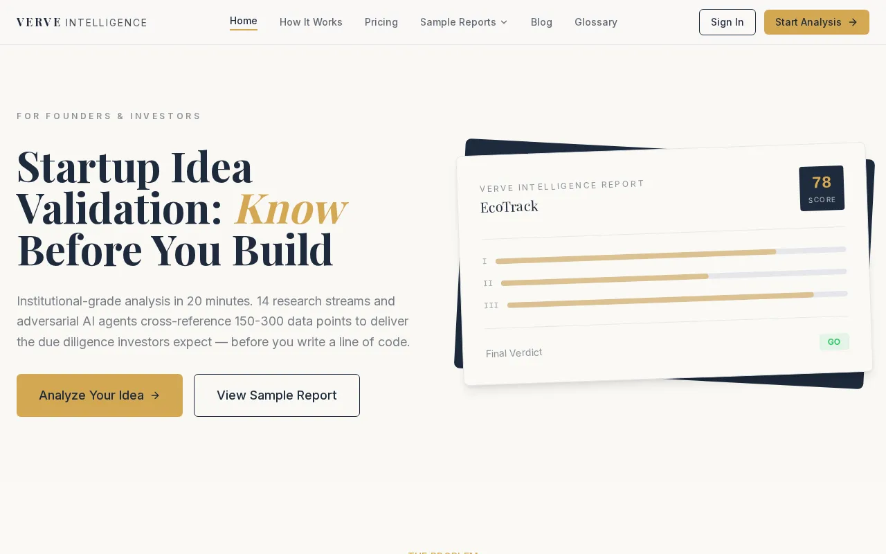 Verve Intelligence — preview screenshot