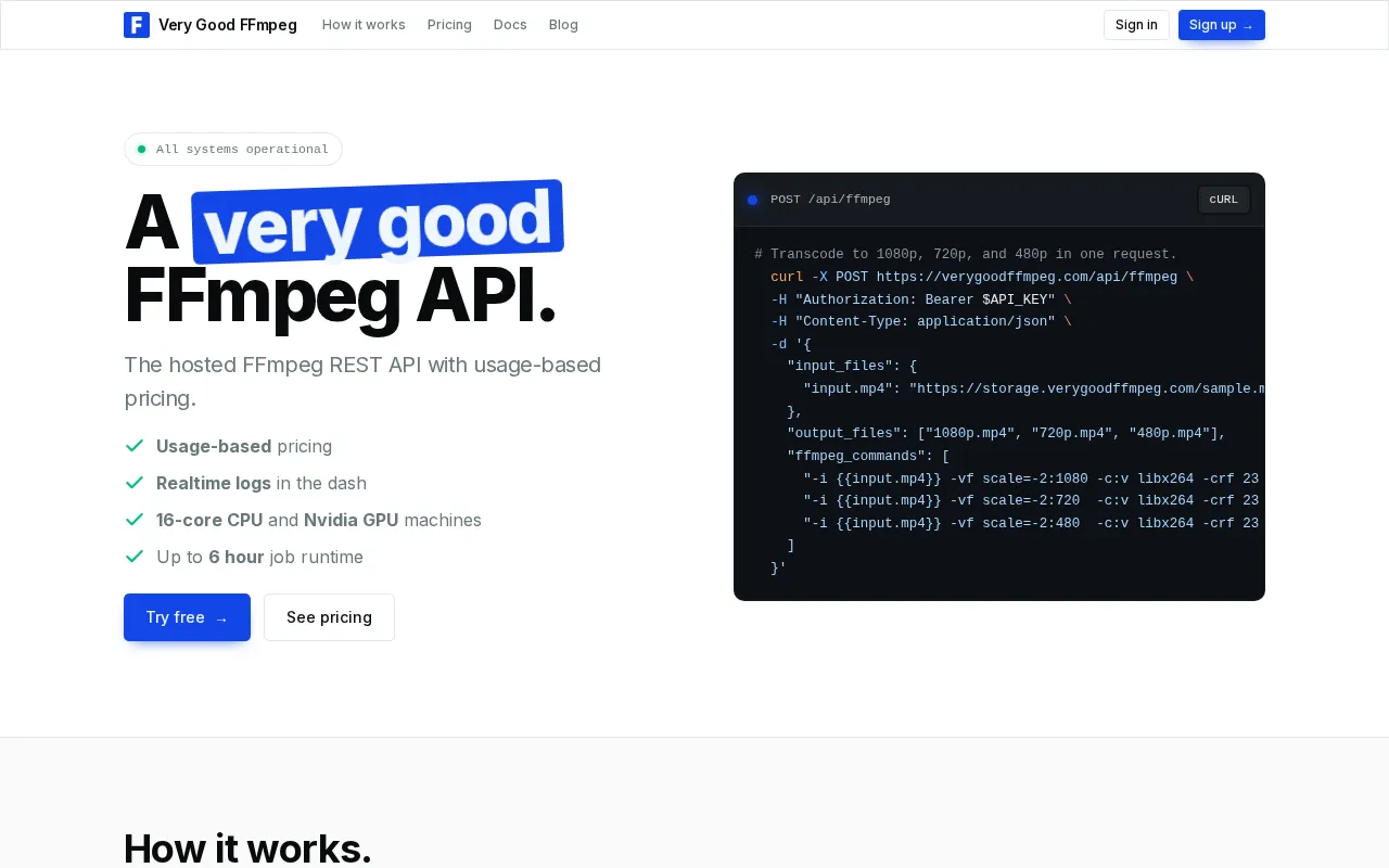 Very Good FFmpeg — preview screenshot