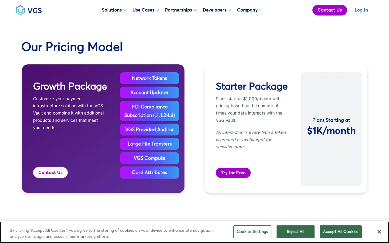 Very Good Security — pricing page