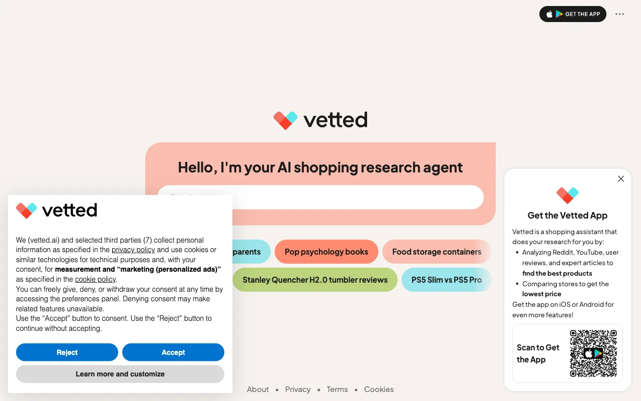 Vetted — preview screenshot
