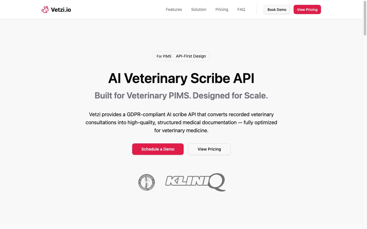 Vetzi.io — preview screenshot